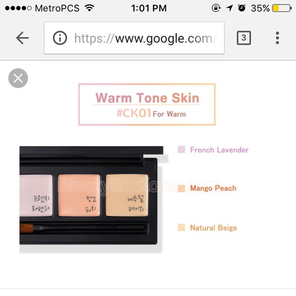 Memebox kbeauty color correcting palette - Picture 3 of 3