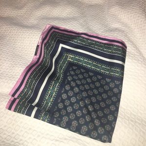 J.Crew printed silk scarf