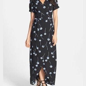 Tildon belted wrap maxi dress