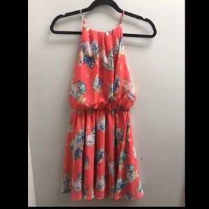 Lush Blouson Chiffon Skater Dress