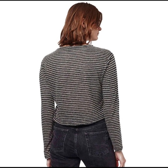 Topshop Stripe Panel Crop Top US4 - Picture 3 of 8