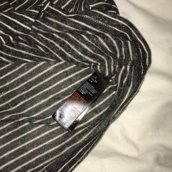 Topshop Stripe Panel Crop Top US4 - Picture 7 of 8