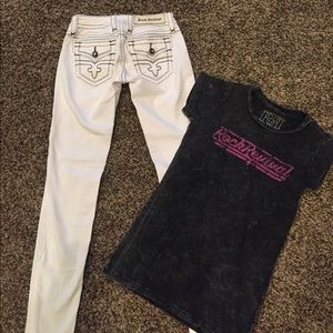 Rock Revival jeans and shirt