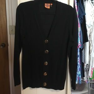NWOT Tory Burch Simone black cardigan size M