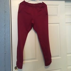 Maroon sweatpants