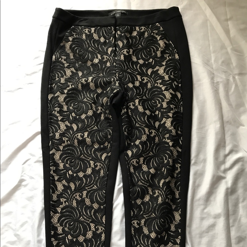 Lace front pants