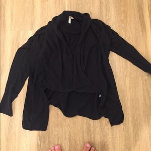 Frenchi black wrap cardigan
