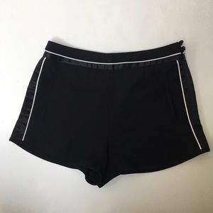 Forever 21 Black Shorts w/ White Piping Detail