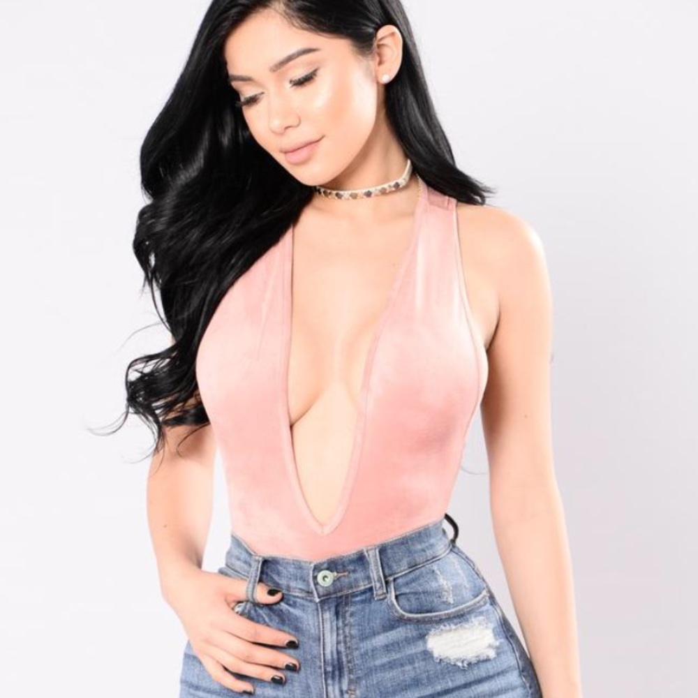 Easy choice to make bodysuit muave small