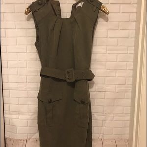 Trina Turk army green dress size 2