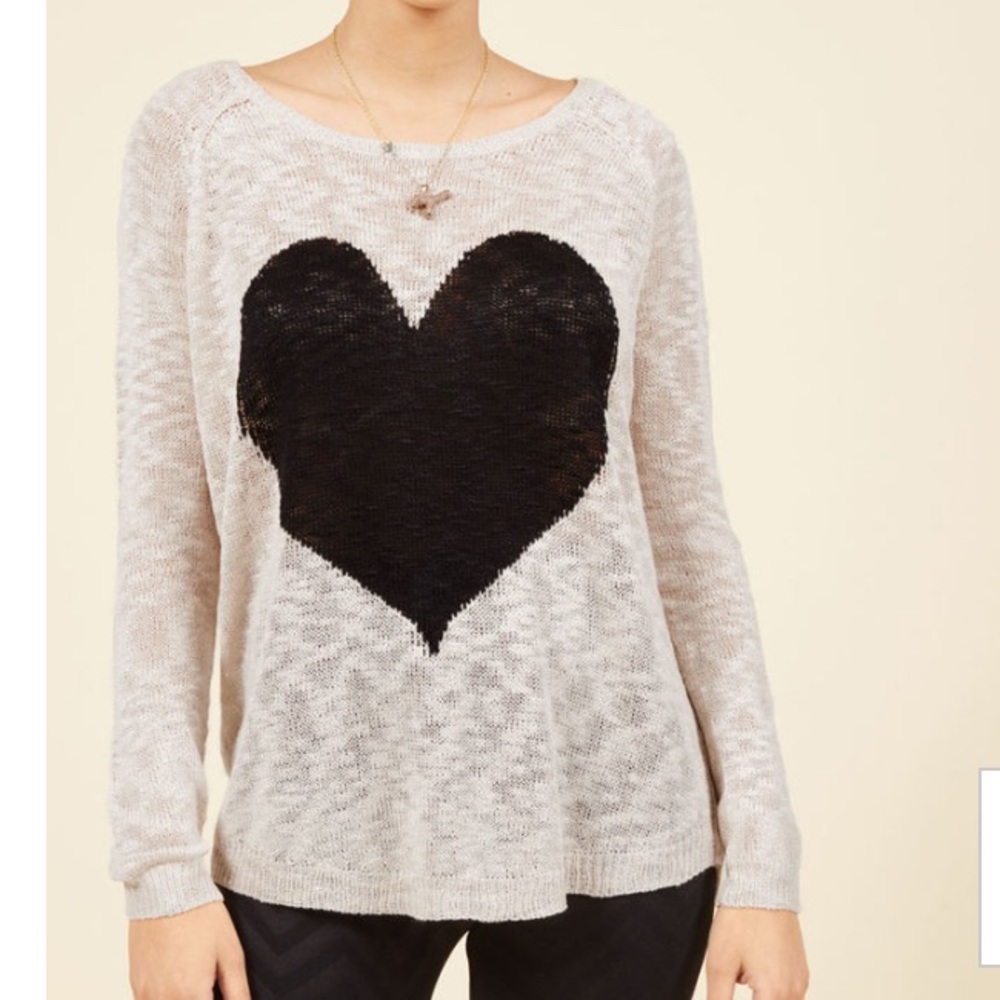 NWT ModCloth Woven With Devotion Sweater