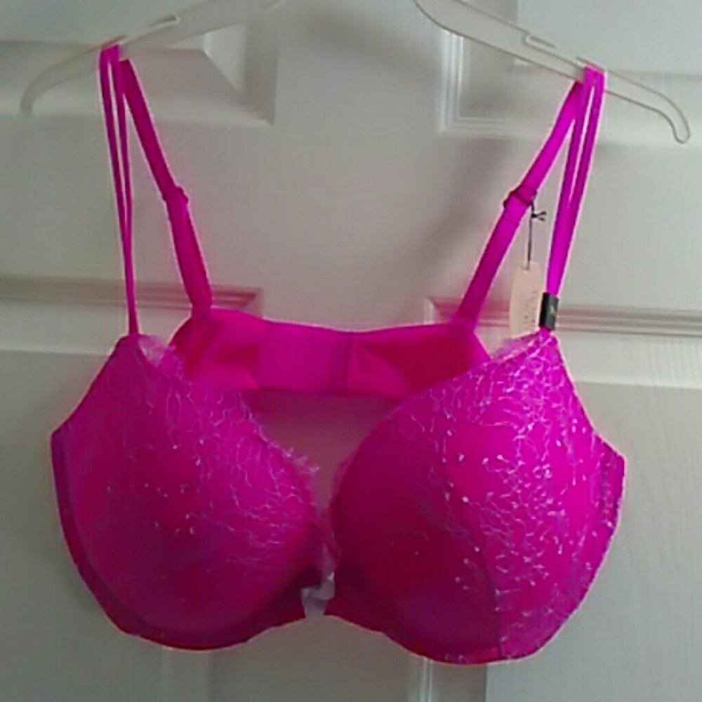 Hot Pink & lilac lace VS Push Up