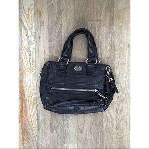 DIESEL Black Mini Bag Distressed Leather