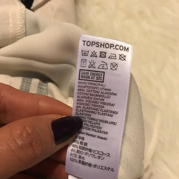 Topshop Stripe Hardware Crisscross Camisole NWT - Picture 8 of 8