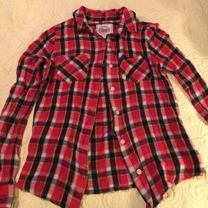 SO red flannel shirt