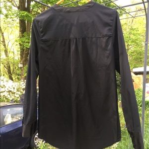 Merona Women's Black LS Light Weight Blouse Size M