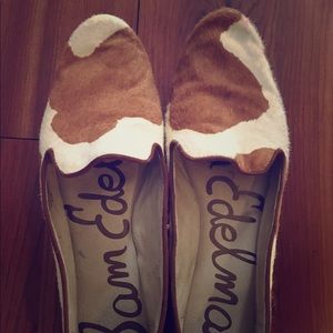 Sam Edelman calf hide smoking slippers
