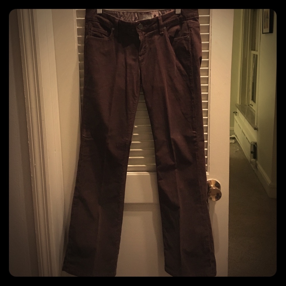 Boot cut brown corduroys from Paige