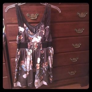 Free People brown floral dress size 2