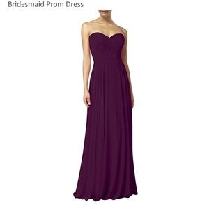 Plum colored bridesmaid dress