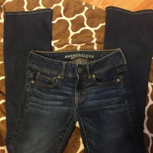 American Eagle size 0 short Kick Boot style jeans