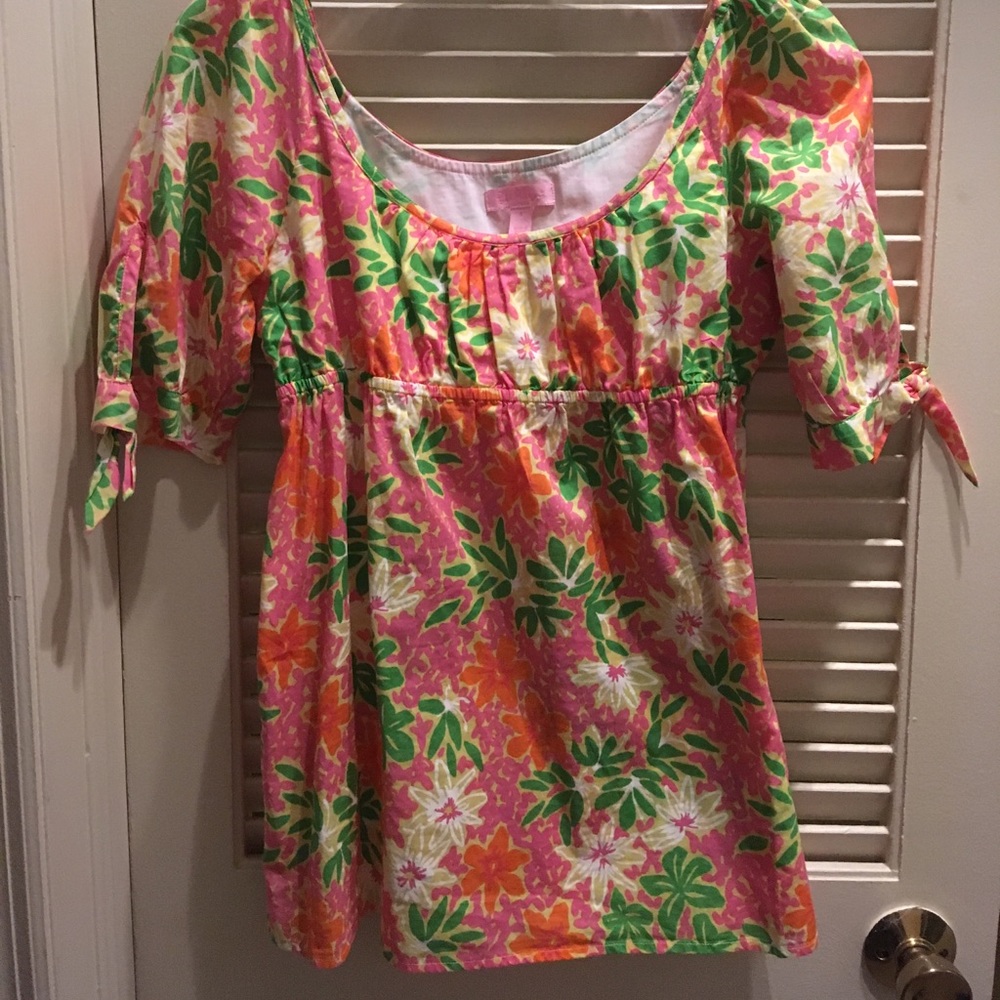 Off the shoulder Lilly Pulitzer floral top