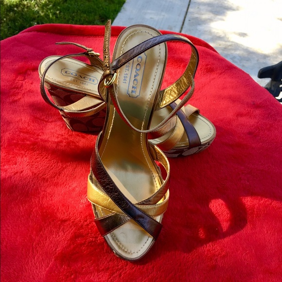 Coach wedge sandals - Picture 2 of 4