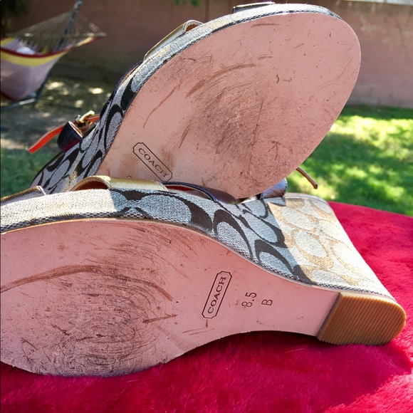 Coach wedge sandals - Picture 3 of 4