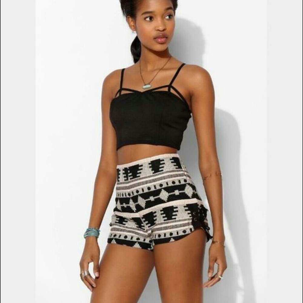 Ecote Aztec Lace-up Shorts