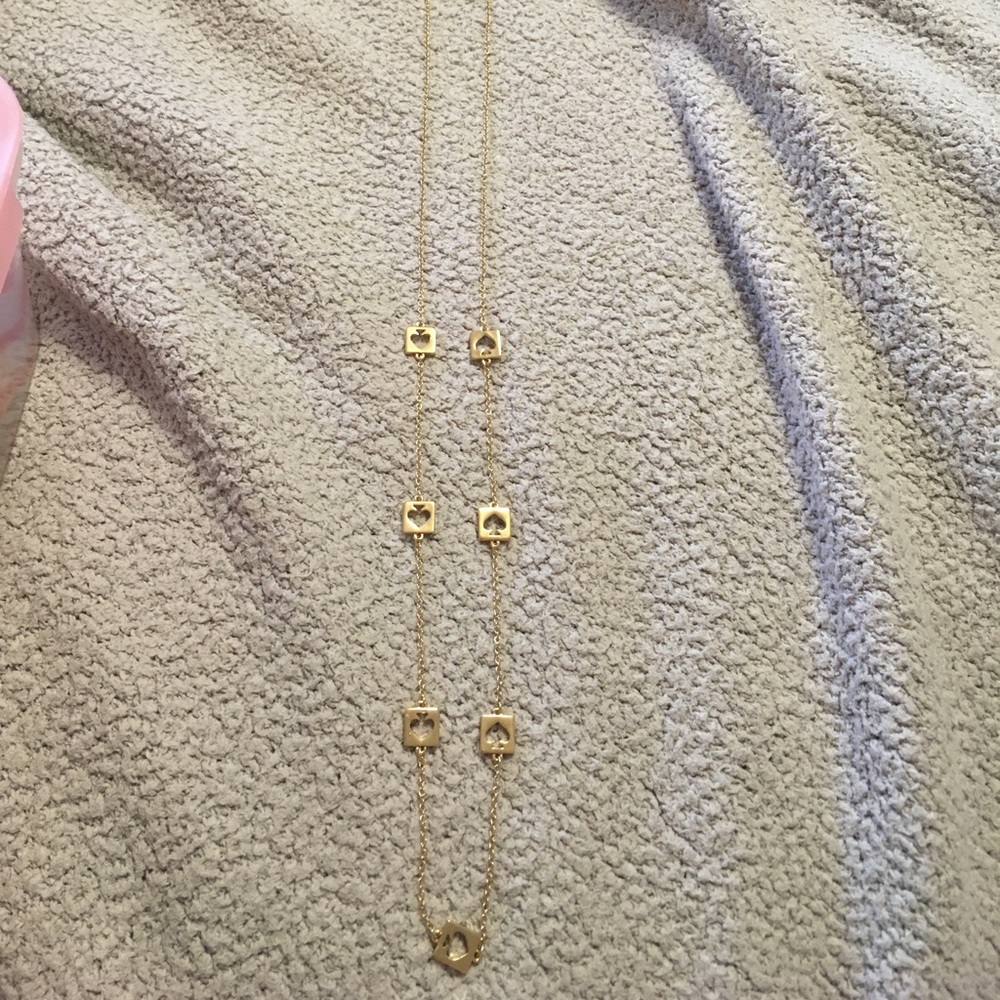 Kate Spade gold Spade necklace