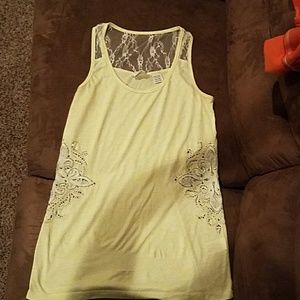 Miss Me Yellow tank top