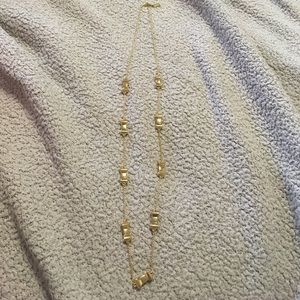 Kate Spade gold bow necklace