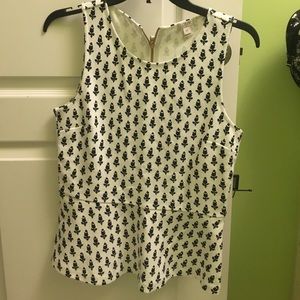 J Crew Peplum Top
