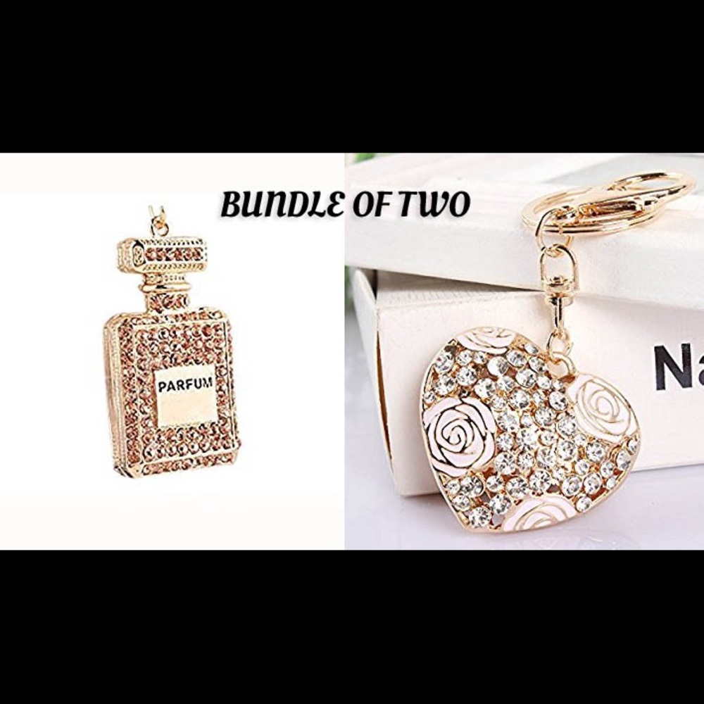Krystal key chain rhinestone charm bag / key bundl