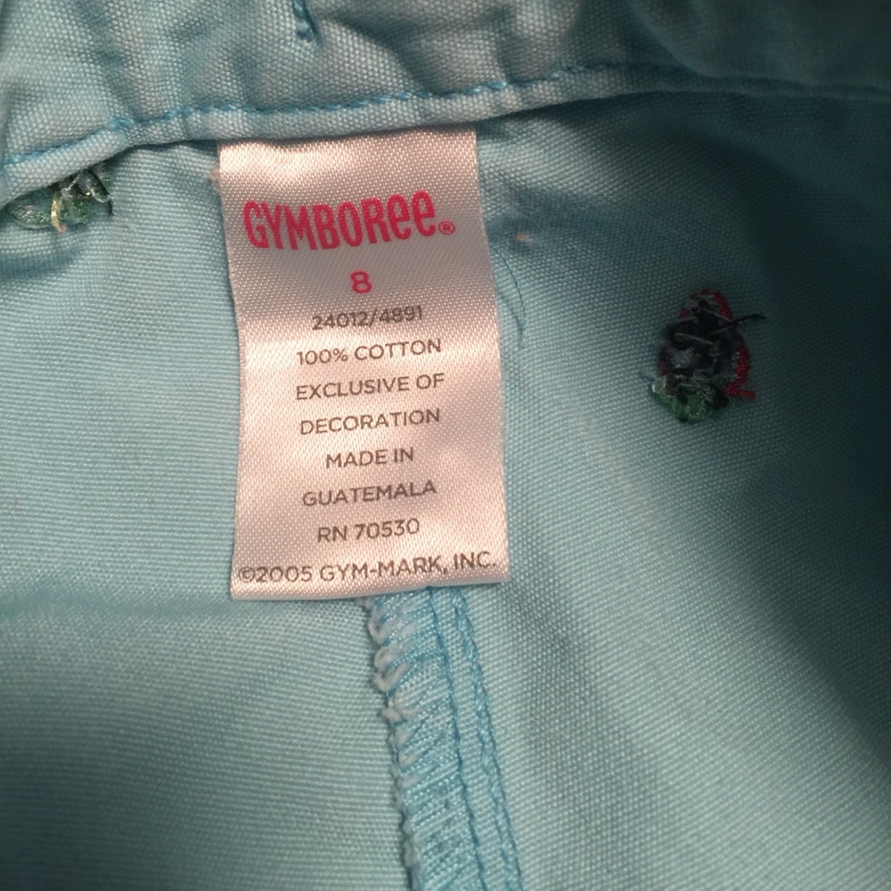 Gymboree shorts with fruit stitching.