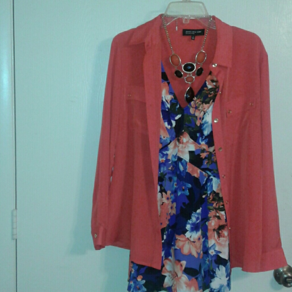 Beautiful swimsuit with Jones NY blouse bundle