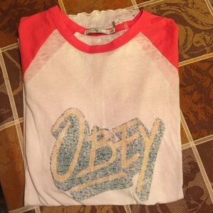 Obey baseball tee