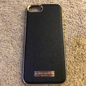 Kate Spade Black iPhone 7 case