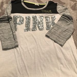 Victoria's Secret pink mid sleeve shirt