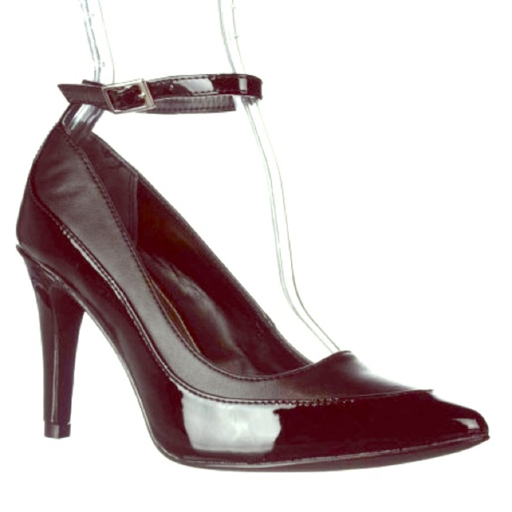 Alfani Ankle Strap Heel Pumps - Black Size 8.5