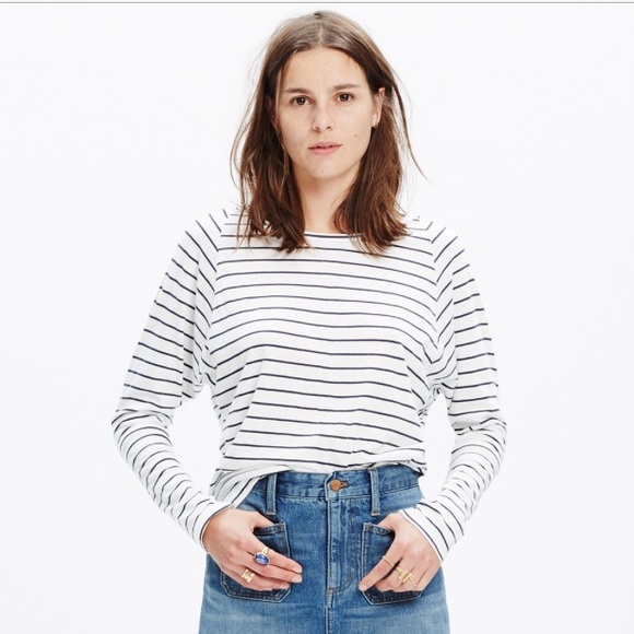 Madewell striped long sleeve tee clearance
