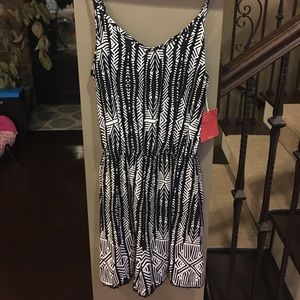 Black and white romper