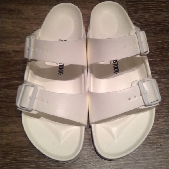 birkenstock arizona white rubber