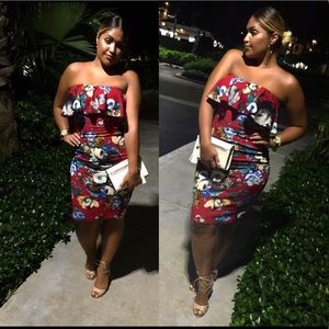 Floral Tube Top Dress