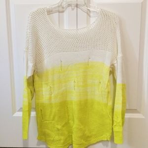 yellow ombré sweater