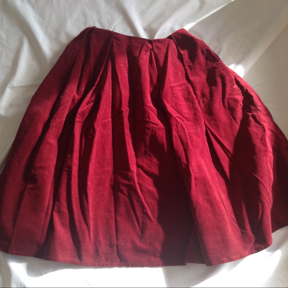 Japanese brand Velvet Midi Skirt (small/medium)