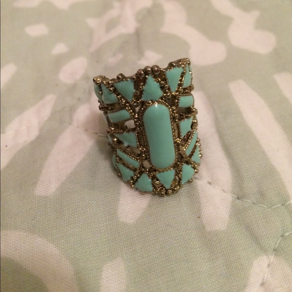 Light blue stone ring