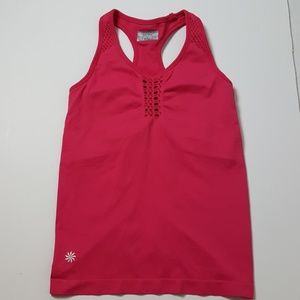 Athleta Rev Up Laser Cut Tank Pink Womens Small