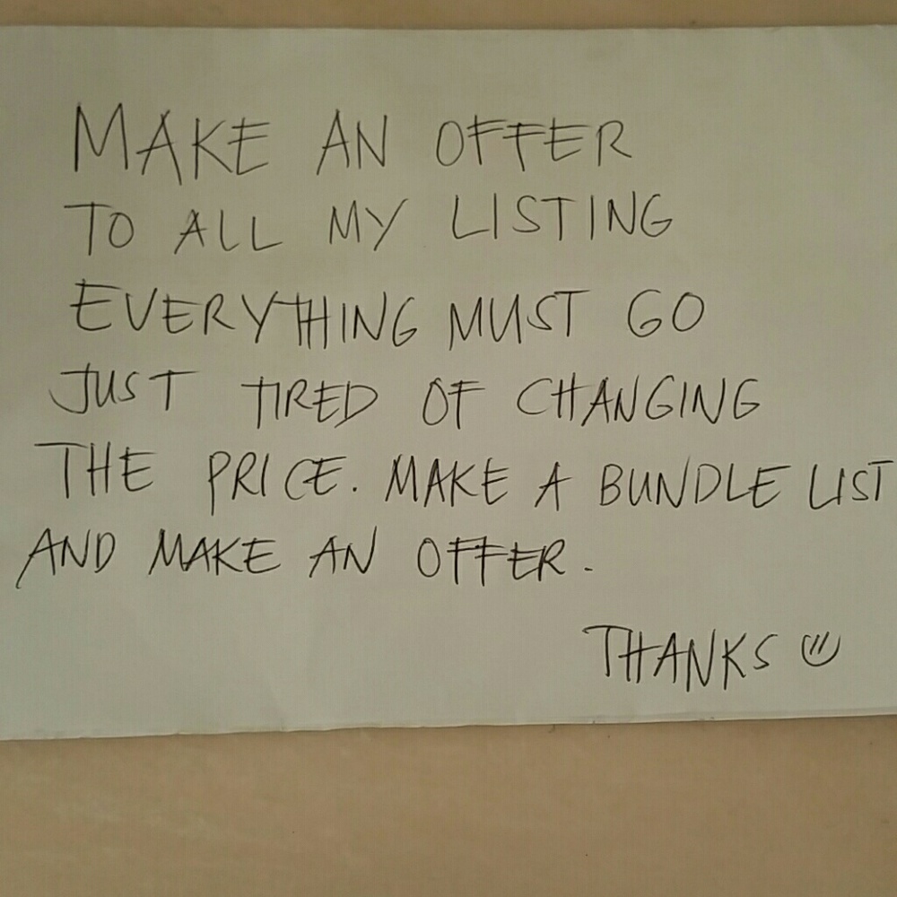 Everything must go