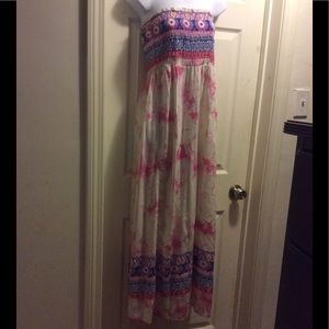 Angie tie died maxi dress